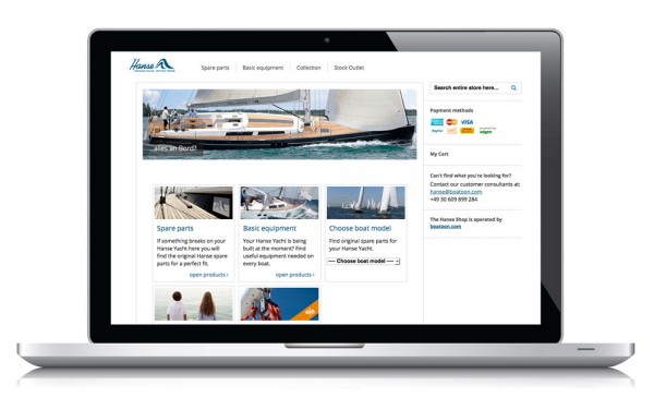 Hanse Yachts, on-line il nuovo webshop più intuitivo e semplice da consultare