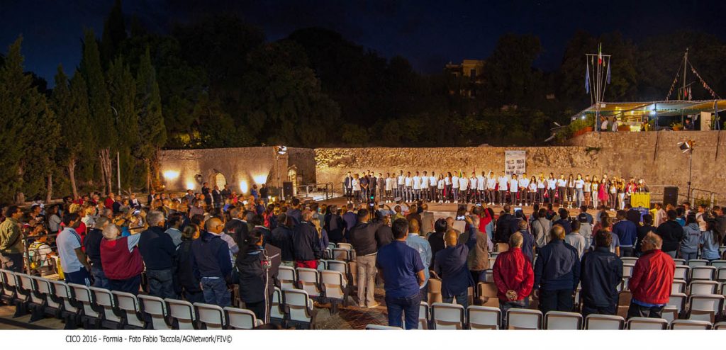 Un momento della cerimonia d'apertura nell'Area Archeologica di Caposele. Foto Taccola