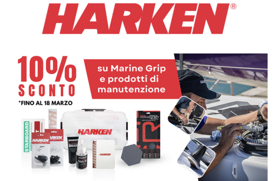 Offerta da Harken sui prodotti manutenzione e Marine grip